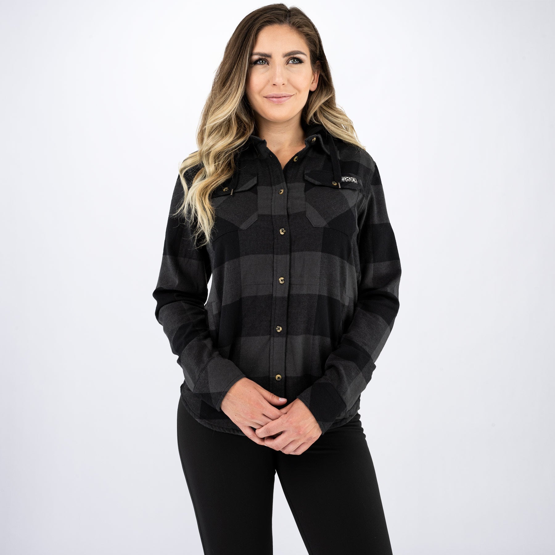 Chemise en flanelle à capuche Timber pour femme